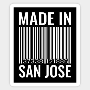 Made In San Jose Barcode Sticker